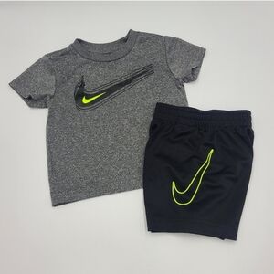 Nike boys' Dri-Fit tee and shorts set size 2T